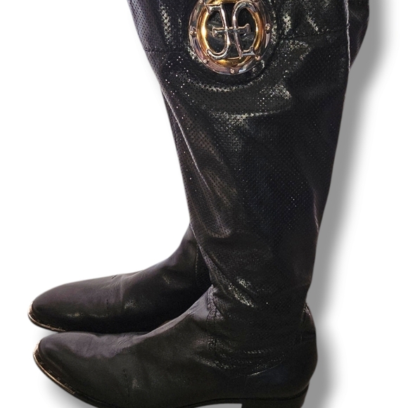 FABI Collection Black Leather Boots - Picture 1 of 8